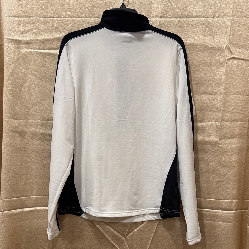 White and Black Long Sleeve Athletic Top - Picture 5 of 16
